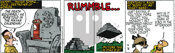 Over the Hedge on Thursday April 5, 2012 Comic Strip