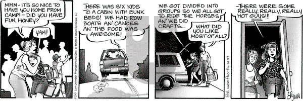 For Better or For Worse on Monday August 6, 2001 Comic Strip