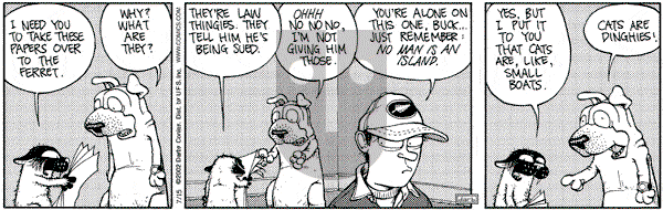 Get Fuzzy on Monday July 15, 2002 Comic Strip