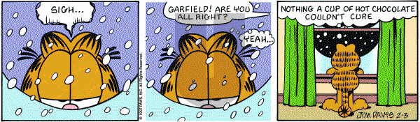 Garfield on Monday February 3, 1997 Comic Strip