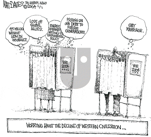 Matt Davies on Friday November 5, 2004 Comic Strip