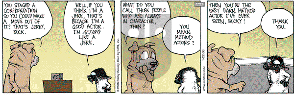 Get Fuzzy on Tuesday January 22, 2008 Comic Strip