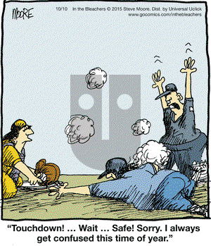 In the Bleachers on Saturday October 10, 2015 Comic Strip