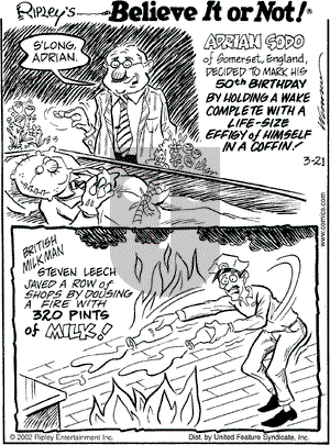 Ripley's Believe It or Not on Thursday September 2, 2004 Comic Strip
