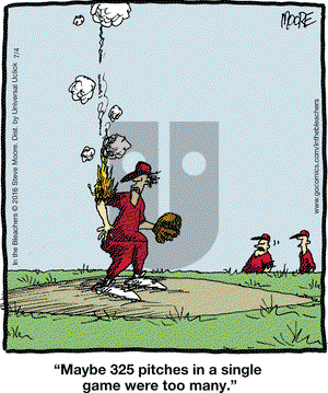 In the Bleachers on Monday July 4, 2016 Comic Strip