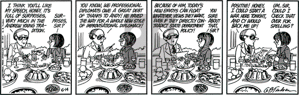 Doonesbury on Tuesday June 14, 1977 Comic Strip