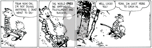 Calvin and Hobbes - Thursday July 11, 2013 Comic Strip