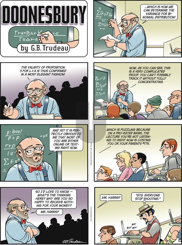 Doonesbury on Sunday January 23, 2011 Comic Strip