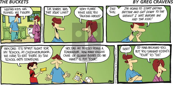 The Buckets on Sunday January 3, 2016 Comic Strip