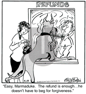 Marmaduke on Thursday April 13, 2000 Comic Strip