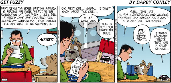 Get Fuzzy on Sunday September 3, 2000 Comic Strip