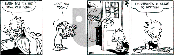 Calvin and Hobbes on Tuesday August 5, 2014 Comic Strip