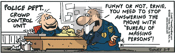 Frank and Ernest on Friday May 9, 2008 Comic Strip