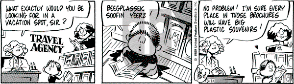 Rose is Rose on Friday March 31, 1989 Comic Strip