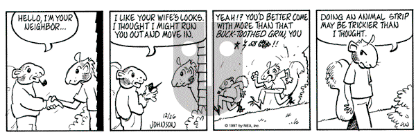 Arlo and Janis on Saturday December 27, 1997 Comic Strip