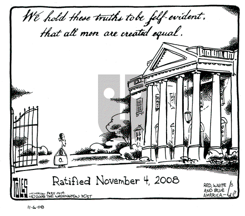 Tom Toles - Thursday November 6, 2008 Comic Strip