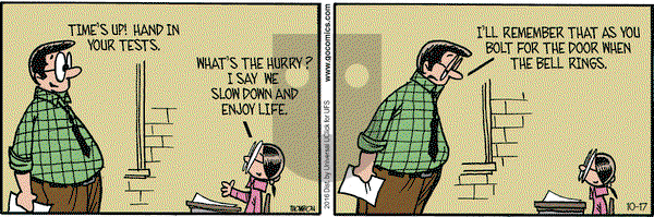 Grand Avenue on Monday October 17, 2016 Comic Strip