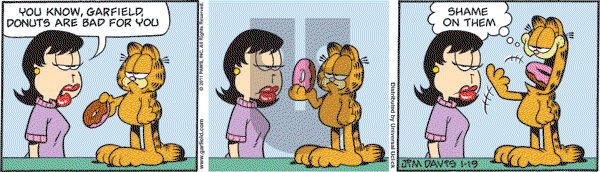 Garfield - Wednesday January 19, 2011 Comic Strip