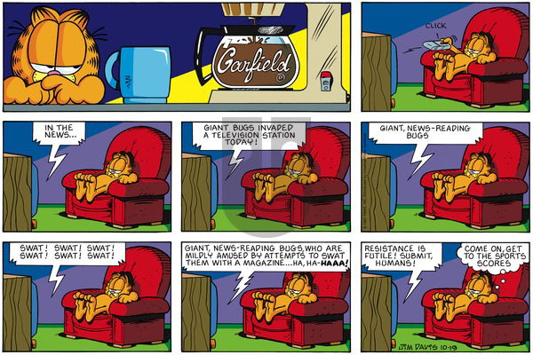 Garfield on Sunday October 19, 1997 Comic Strip