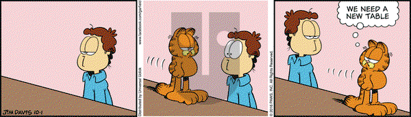 Garfield on Saturday October 1, 2016 Comic Strip