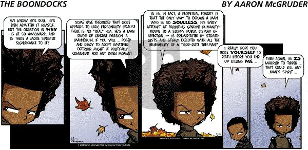 The Boondocks on Sunday May 25, 2008 Comic Strip