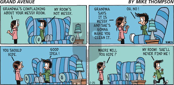 Grand Avenue on Sunday February 25, 2018 Comic Strip