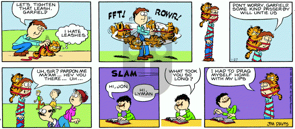 Garfield on Sunday January 27, 1980 Comic Strip