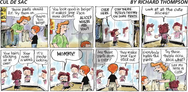 Cul de Sac on Sunday August 28, 2016 Comic Strip