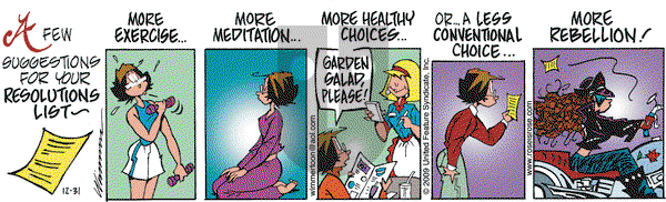Rose is Rose on Thursday December 31, 2009 Comic Strip