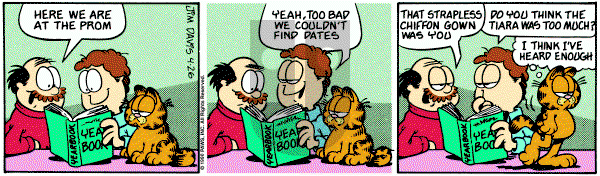 Garfield on Thursday April 26, 1990 Comic Strip