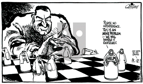 Pat Oliphant on Monday August 6, 1990 Comic Strip