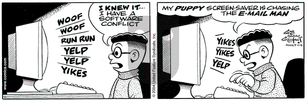 Nancy on Saturday August 7, 2004 Comic Strip