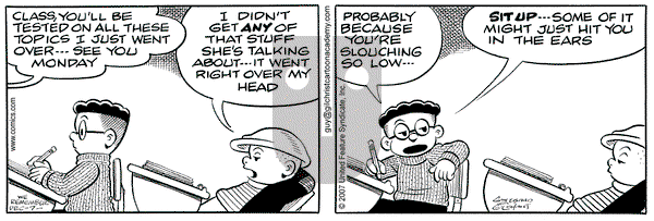 Nancy on Friday December 7, 2007 Comic Strip