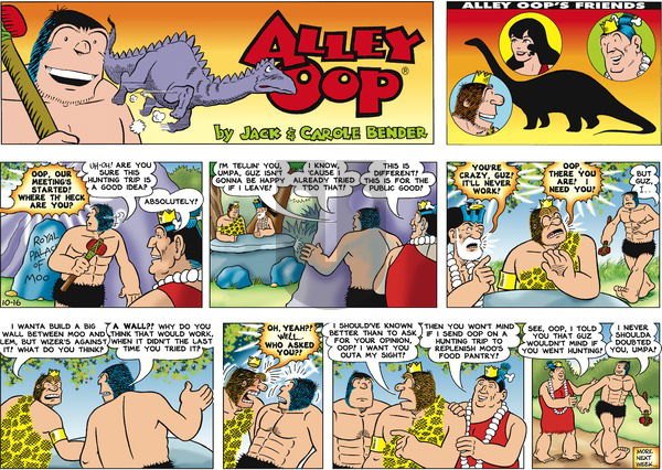 Alley Oop on Sunday October 16, 2016 Comic Strip