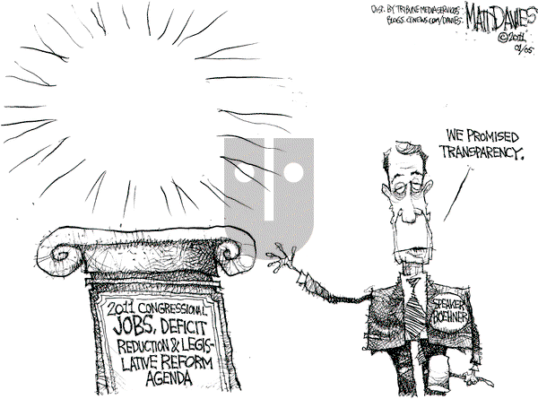 Matt Davies on Thursday January 6, 2011 Comic Strip