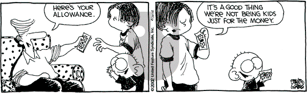 The Buckets - Saturday August 31, 2002 Comic Strip