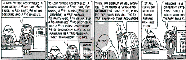 Cathy Classics on Wednesday April 10, 1991 Comic Strip