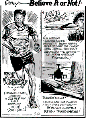 Ripley's Believe It or Not on Thursday May 12, 2005 Comic Strip