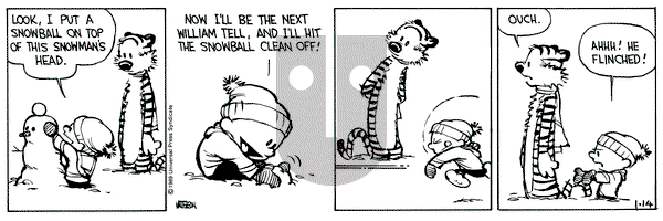 Calvin and Hobbes on Saturday January 14, 1989 Comic Strip