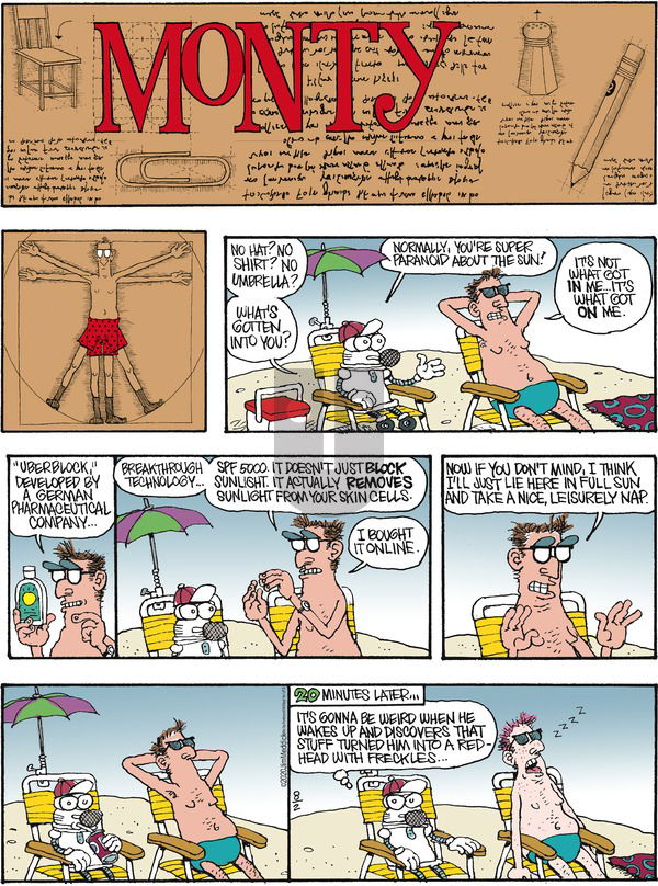 Monty on Sunday August 2, 2020 Comic Strip