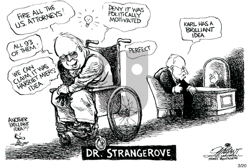 Pat Oliphant on Tuesday March 20, 2007 Comic Strip