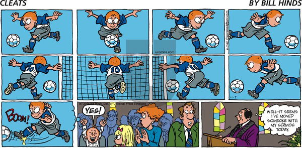 Cleats on Sunday November 7, 2004 Comic Strip