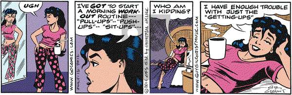 Nancy on Monday July 16, 2012 Comic Strip