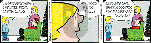 The Born Loser on Wednesday December 25, 2019 Comic Strip