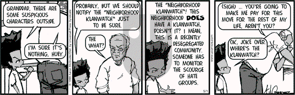 The Boondocks on Monday December 2, 2013 Comic Strip
