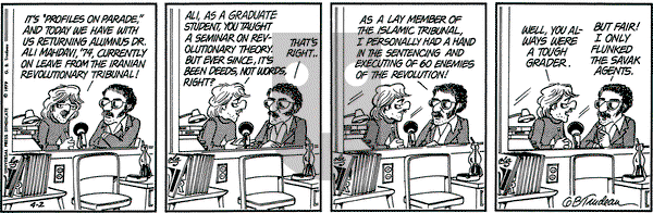 Doonesbury - Monday April 2, 1979 Comic Strip