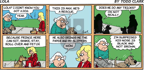 Lola on Sunday April 5, 2015 Comic Strip