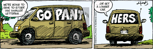 Cleats - Wednesday December 12, 2001 Comic Strip