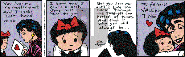 Nancy on Monday February 14, 2011 Comic Strip