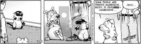 Get Fuzzy on Wednesday July 25, 2001 Comic Strip